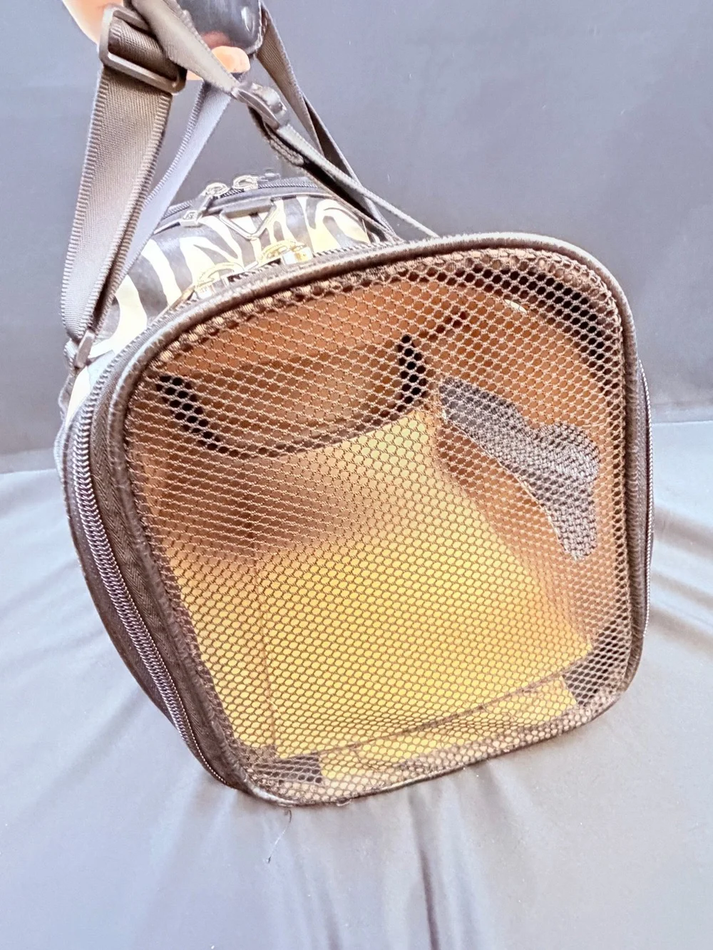 D&G Zebra-Print Duffel Bag - Black & White